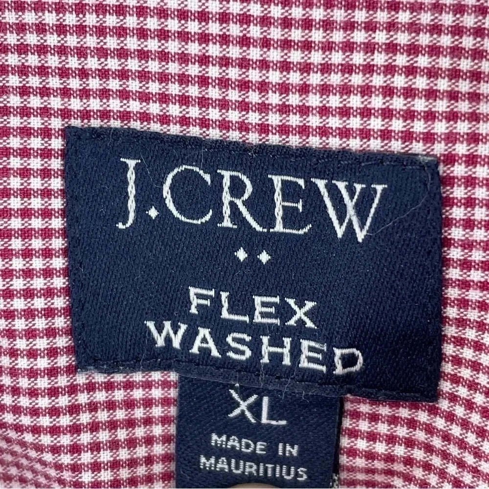 J. Crew Mens Size XL Flex washed slim untucked button down shirt 1424